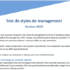 Test des styles de management 2025