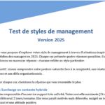 Test des styles de management 2025