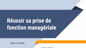 Formation Management "Réussir sa prise de fonction"