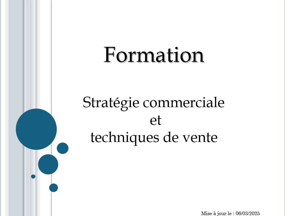 Formation Techniques de vente 3 jours
