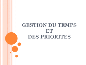 Formation Gestion du temps 1 jour