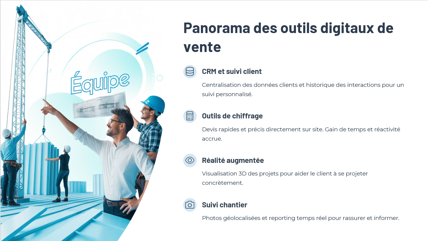 Formation vente dans le bâtiment