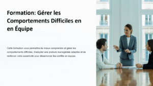 Pack Formation Gérer les comportements difficiles en équipe