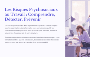 Formation sur la Prévention des risques psychosociaux (RPS)