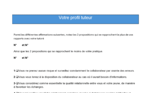 Test Quel tuteur ou tutrice êtes vous ?