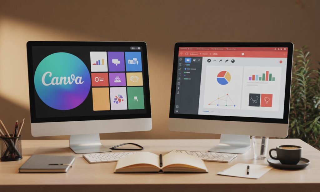 Découvrez les différences clés entre Canva et PowerPoint pour choisir l'outil le plus adapté à vos supports de formation.